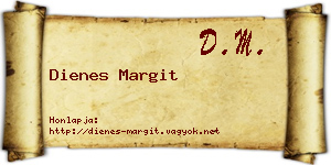 Dienes Margit névjegykártya